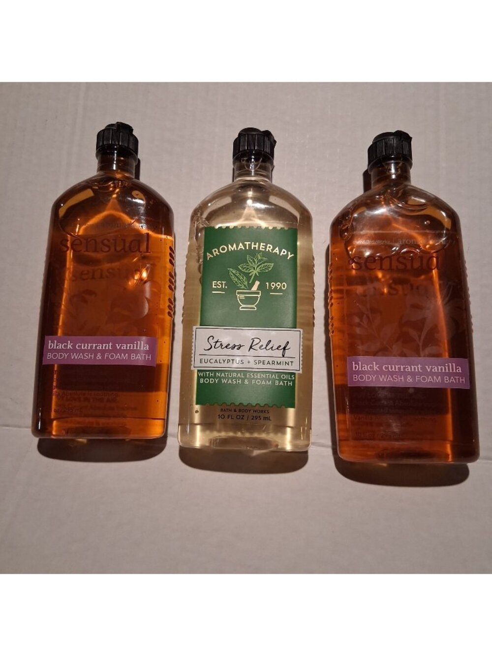 Bath & Body Works Aromatherapy Body Wash & Foam Bath Set-SET OF 3-NEW